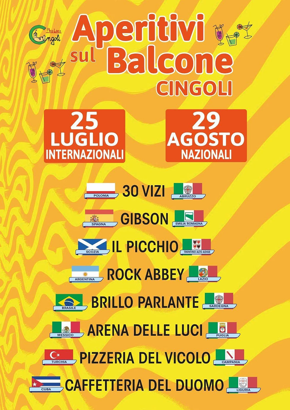Aperitivi Europei sul Balcone - Cingoli 2025