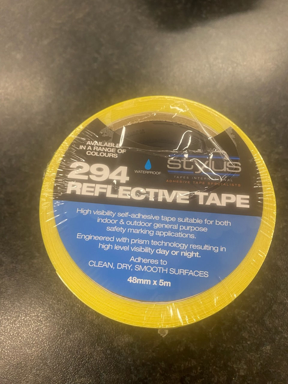 Thumbnail: STYLUS-  294-4883 Class 1 Yellow/Green 48mm x 5Mtr