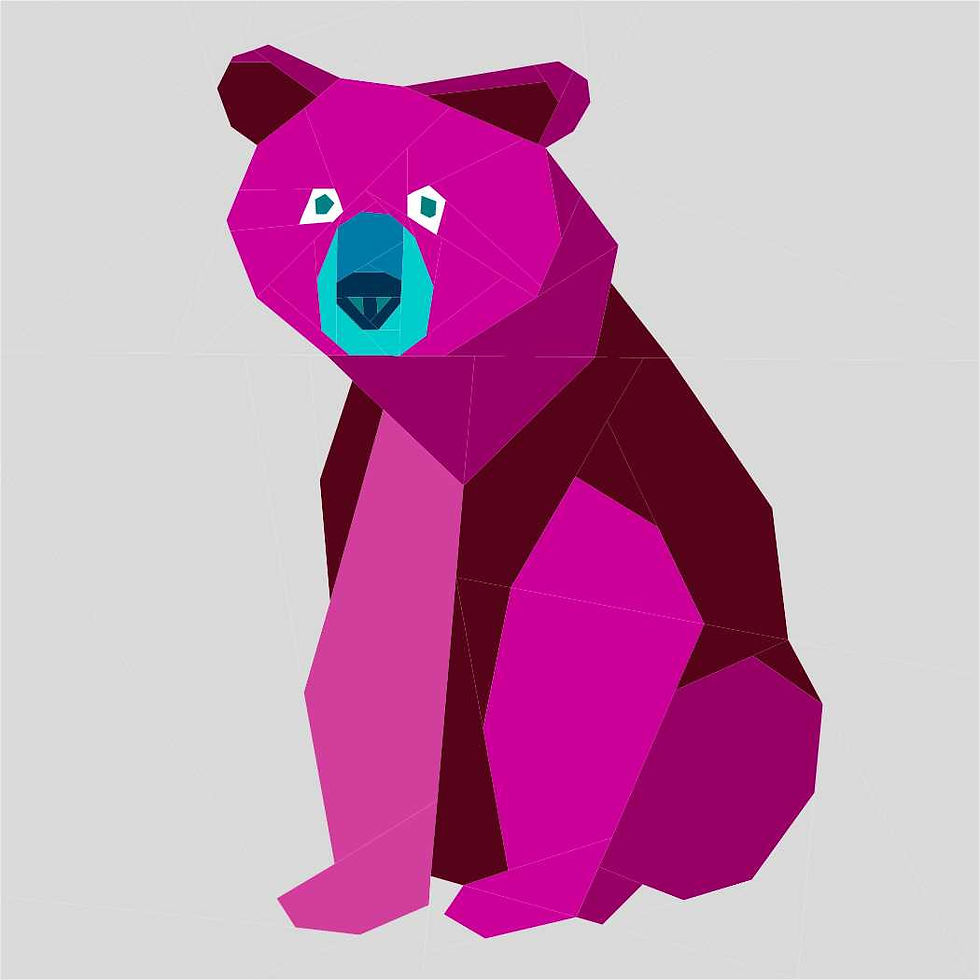 Thumbnail: Bear Foundation Paper Piecing Pattern