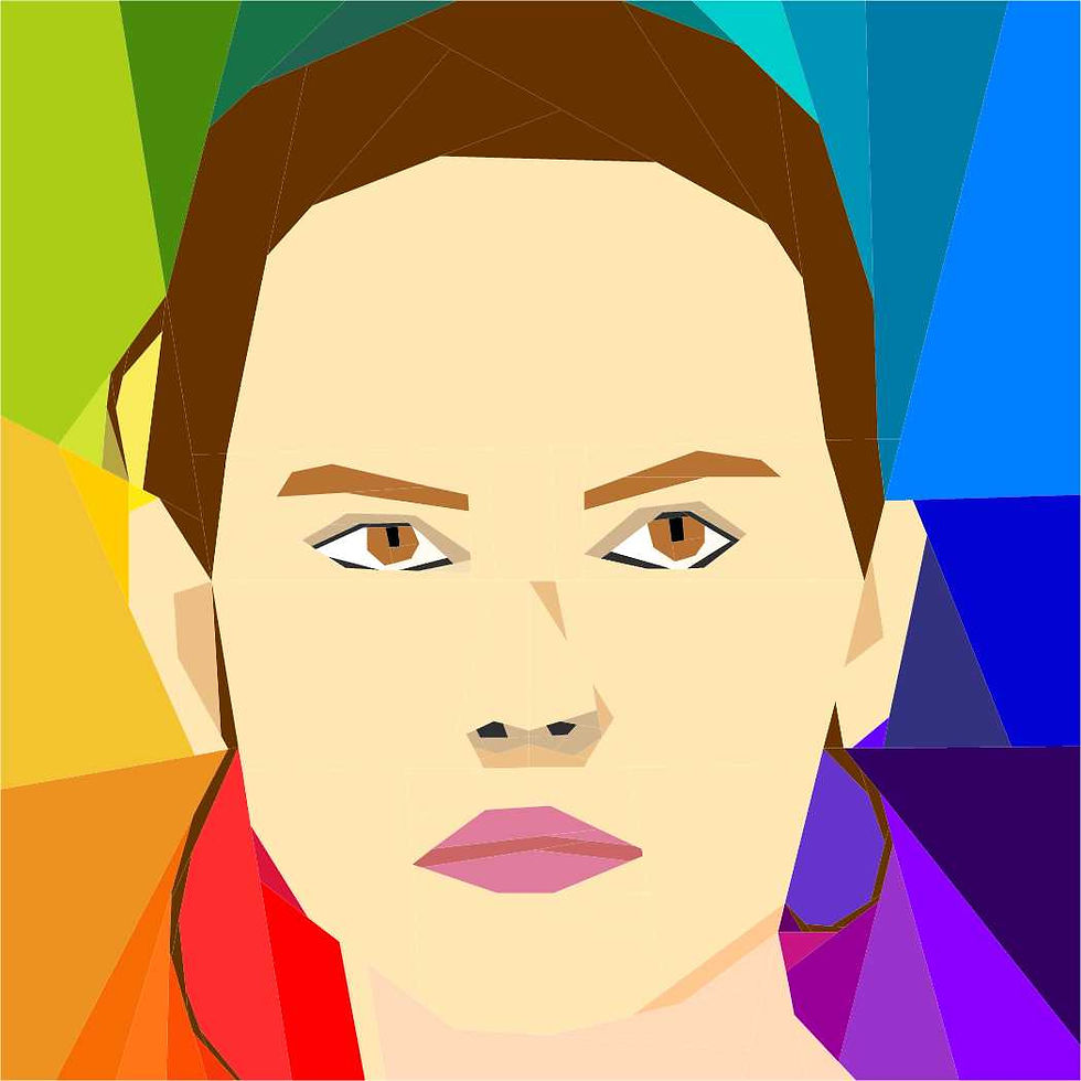 Thumbnail: Rey Star Wars Foundation Paper Piecing Pattern
