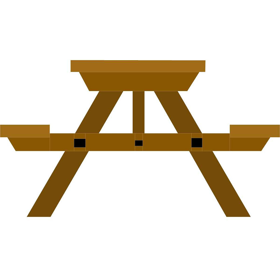Thumbnail: Picnic Table Foundation Paper Piecing Pattern