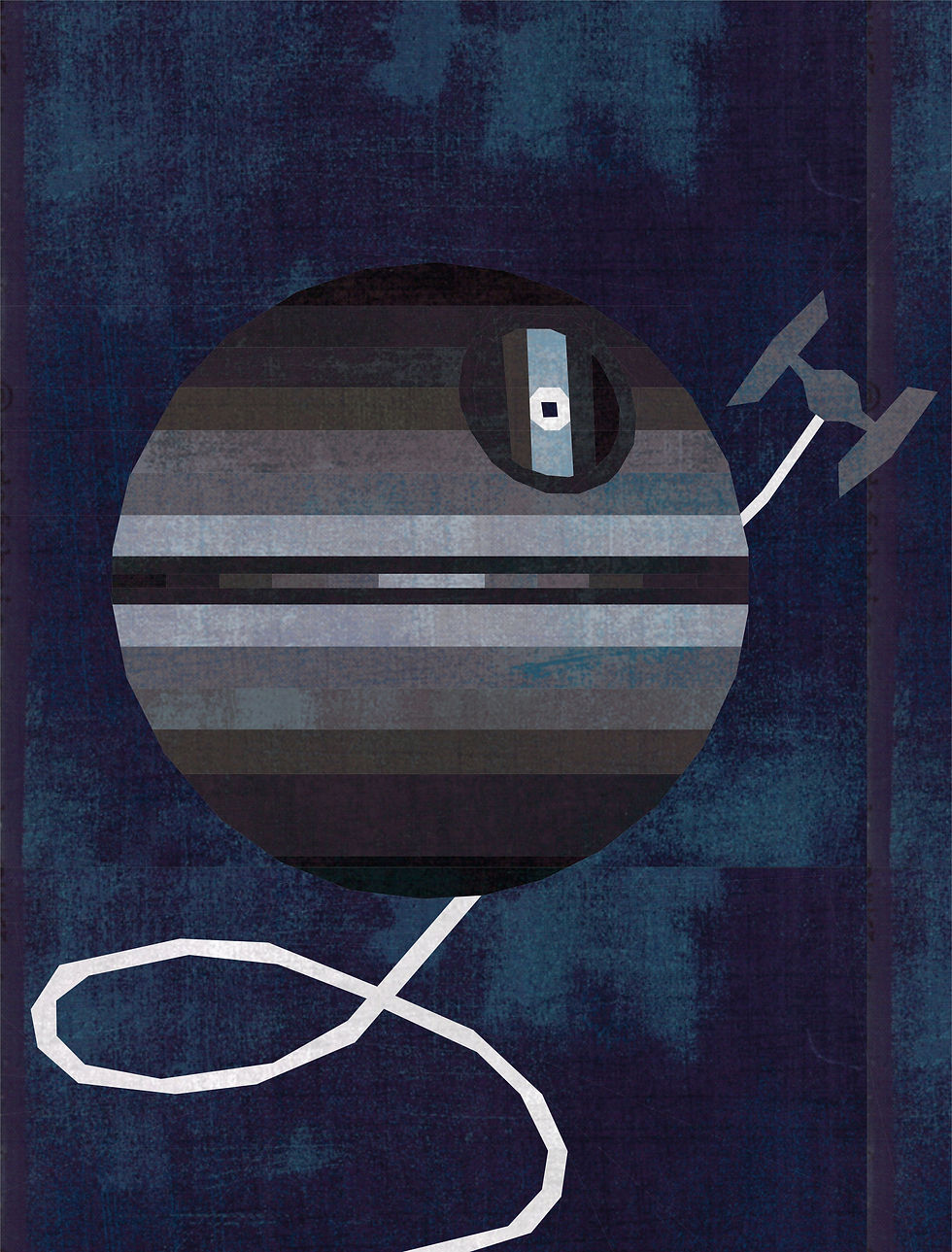 Thumbnail: Rainbow Death Star Foundation Paper Piecing Pattern