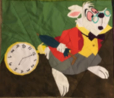 White Rabbit from Alice in Wonderland Foundation Paper Piecing Pattern