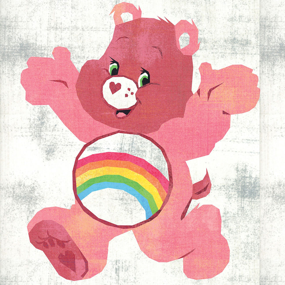 Thumbnail: Cheer Care Bear Foundation Paper Piecing Pattern