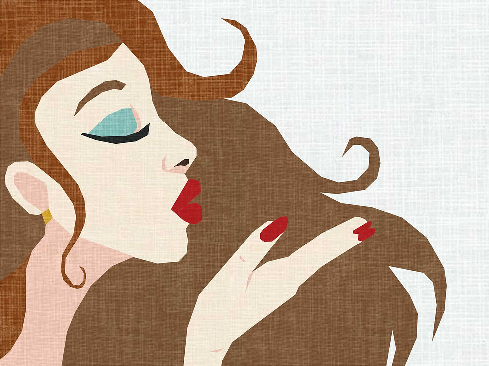 Thumbnail: Wind Blown Kiss Foundation Paper Piecing Pattern