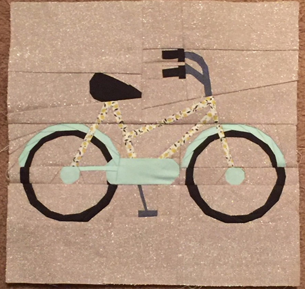 Bike Foundation Paper Piecing Pattern