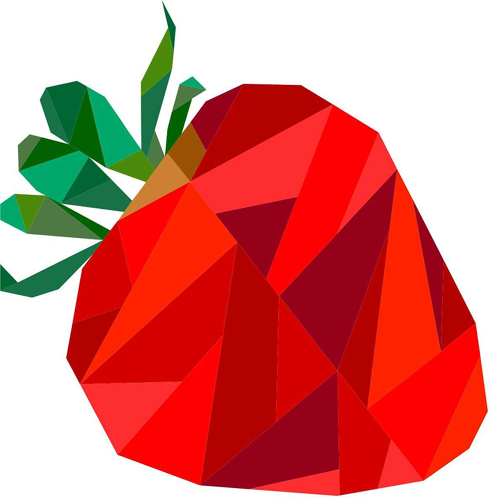 Thumbnail: Geometric Strawberry Foundation Paper Piecing Pattern