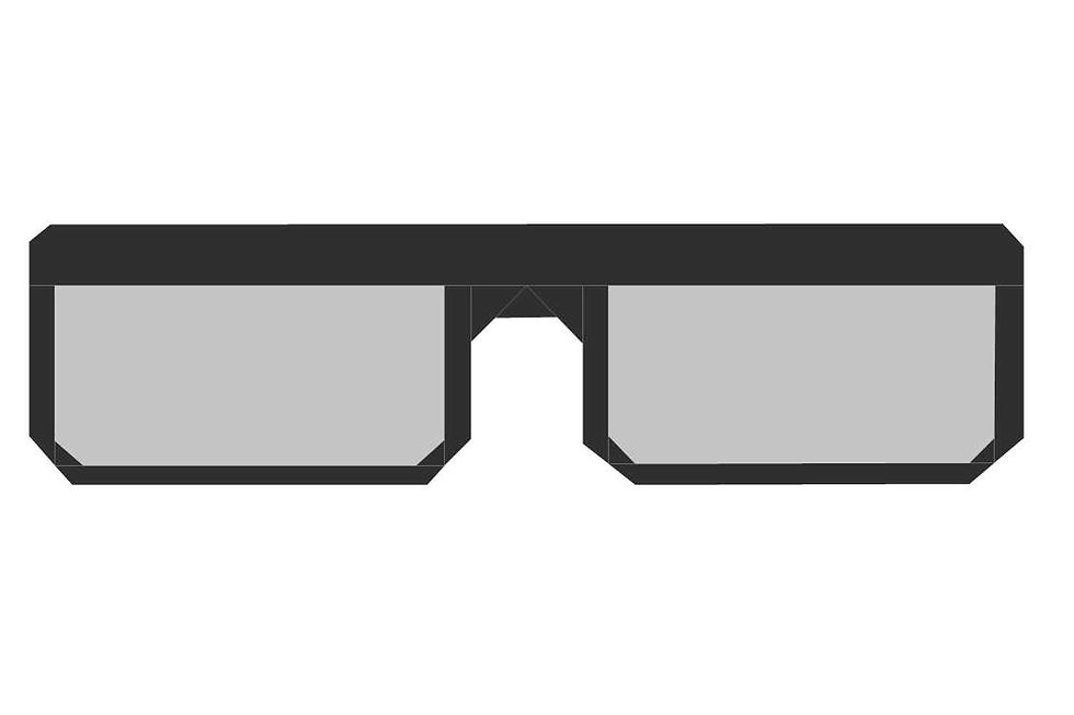 Thumbnail: Glasses 4 Foundation Paper Piecing Pattern