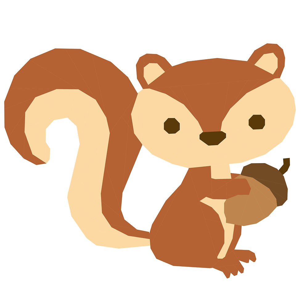 Thumbnail: Fall Autumn Squirrel Foundation Paper Piecing Pattern