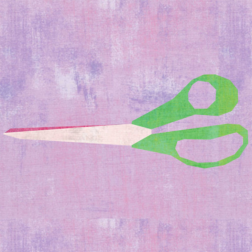 Thumbnail: Scissors Foundation Paper Piecing Pattern