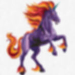 Thumbnail: 50 inch Dark Unicorn Foundation Paper Piecing Pattern