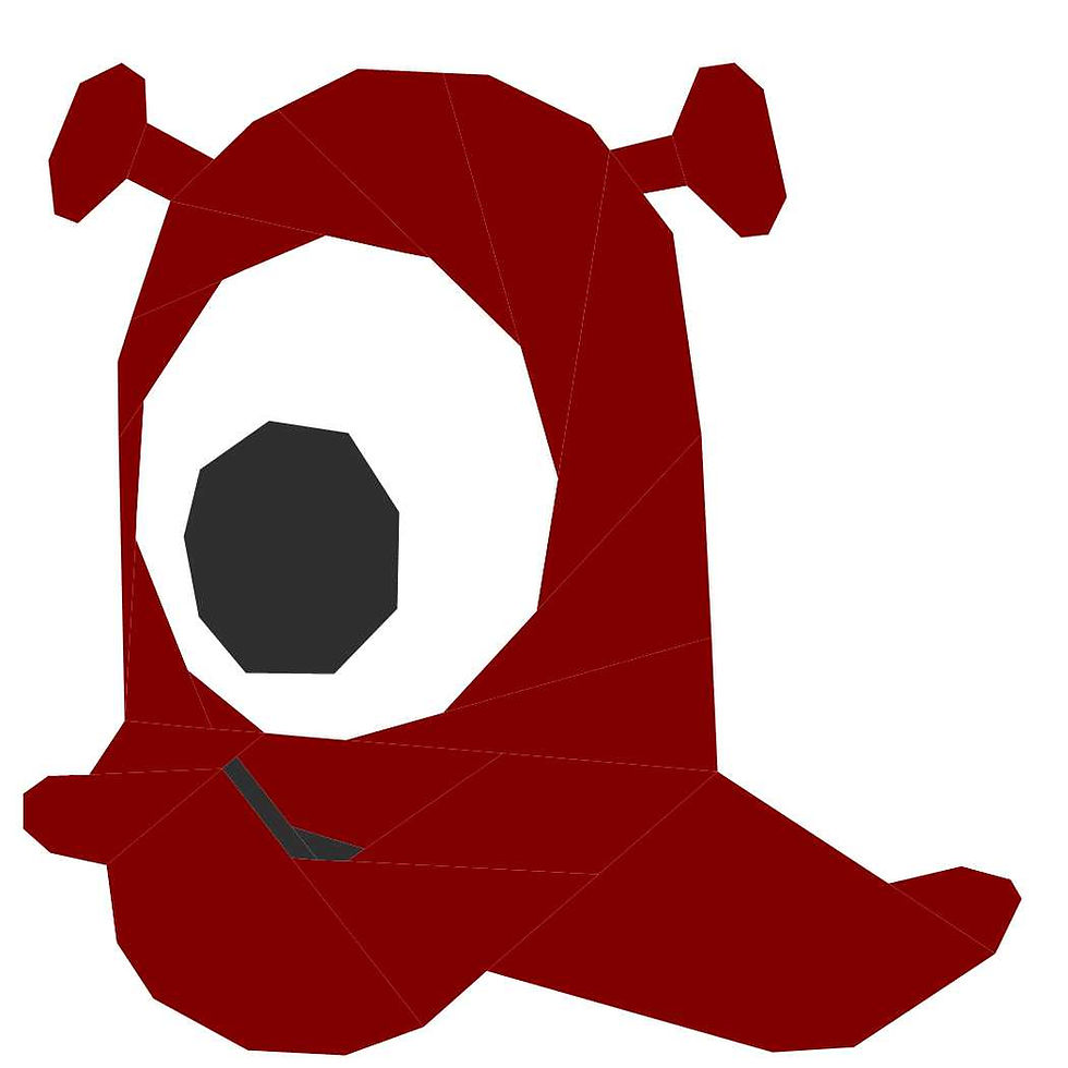 Thumbnail: Monster Alien 6 Outer Space Foundation Paper Piecing Pattern