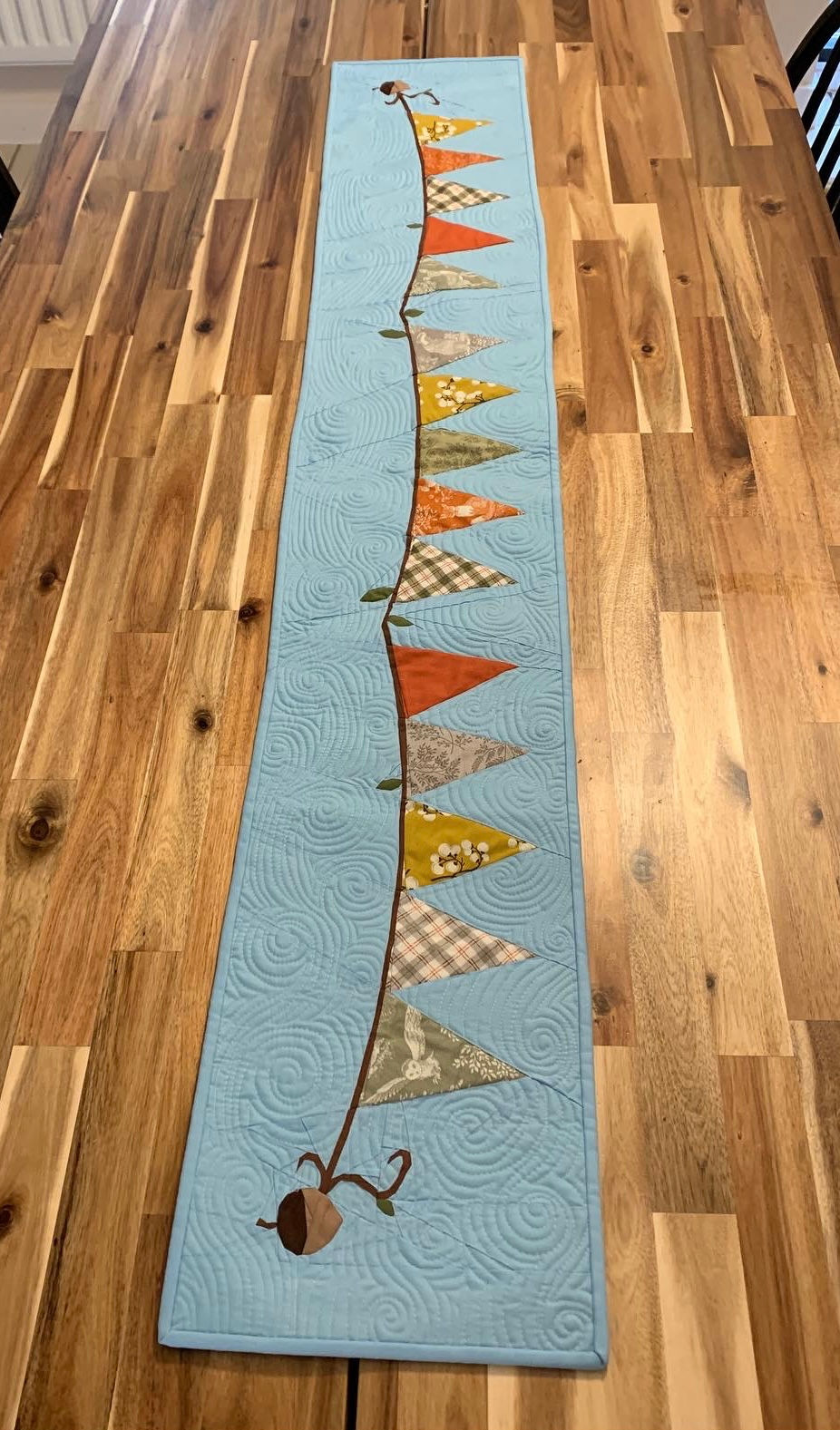 Thumbnail: Fall Autumn Banner Bunting Foundation Paper Piecing Pattern