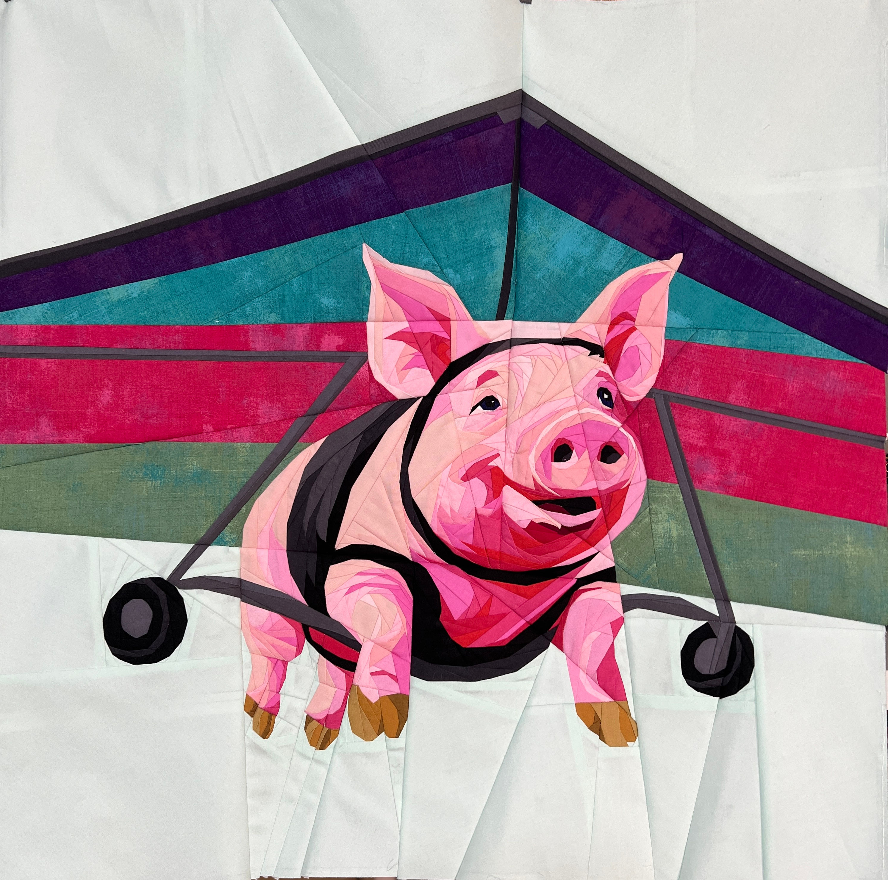 When Pigs Fly Silly Animals Foundation Paper Piecing Pattern