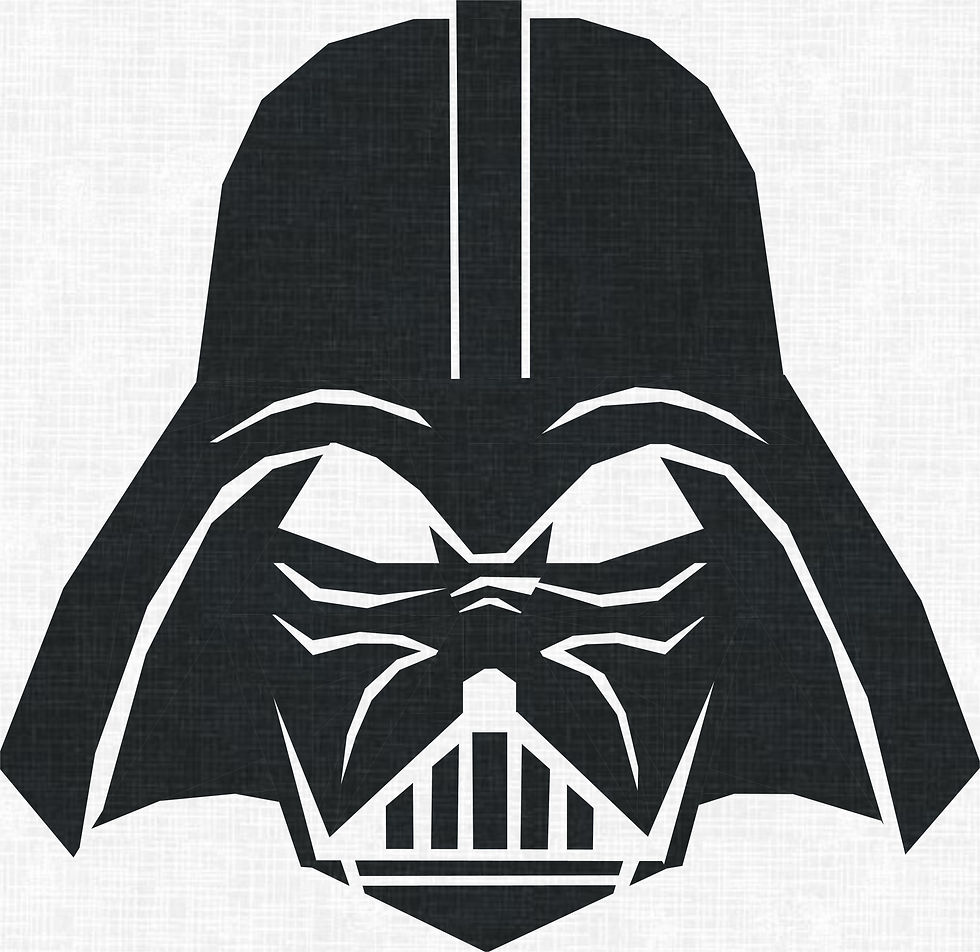 Thumbnail: Darth Vader Head Foundation Paper Piecing Pattern