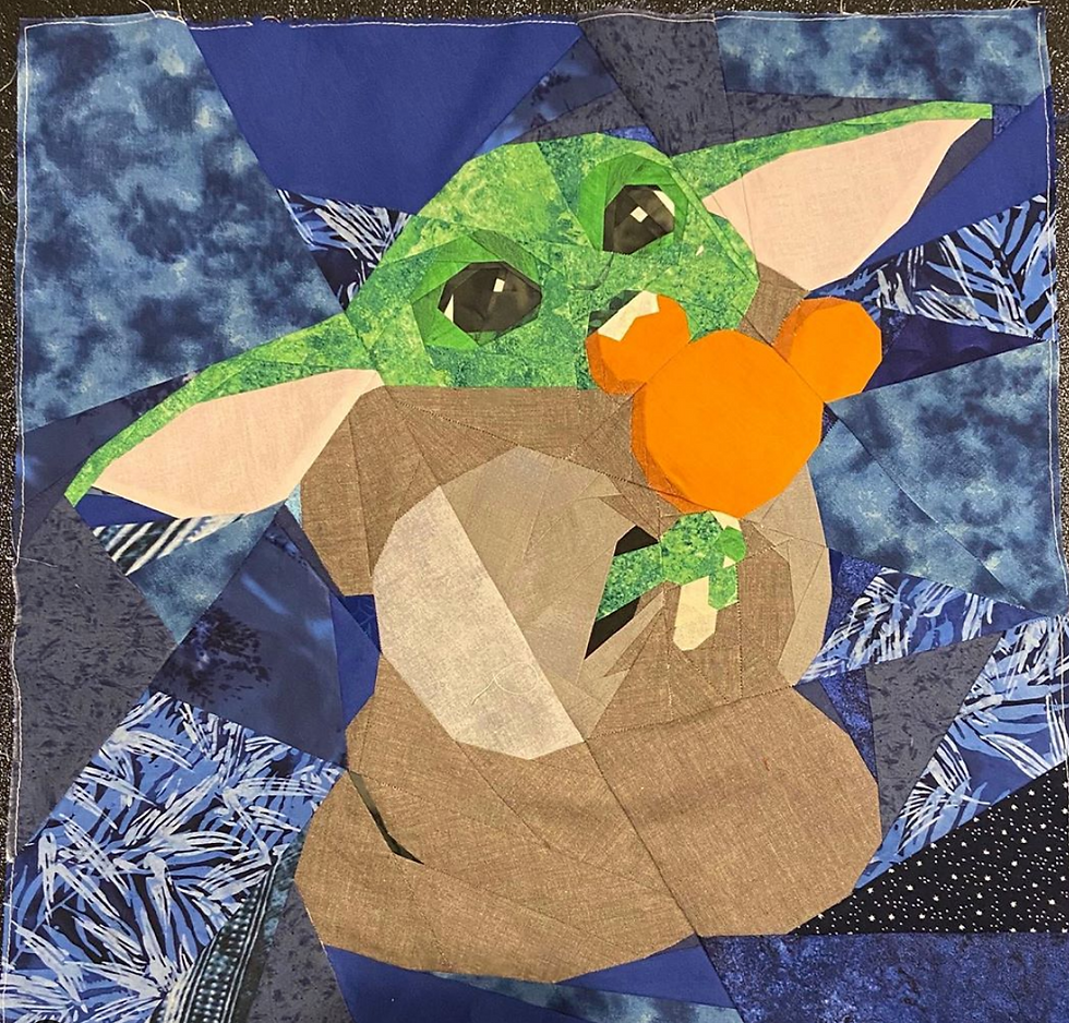 Thumbnail: Baby Yoda Mickey Ice Cream Disney Foundation Paper Piecing Pattern