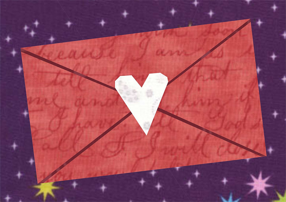 Thumbnail: Heart Envelope Foundation Paper Piecing Pattern