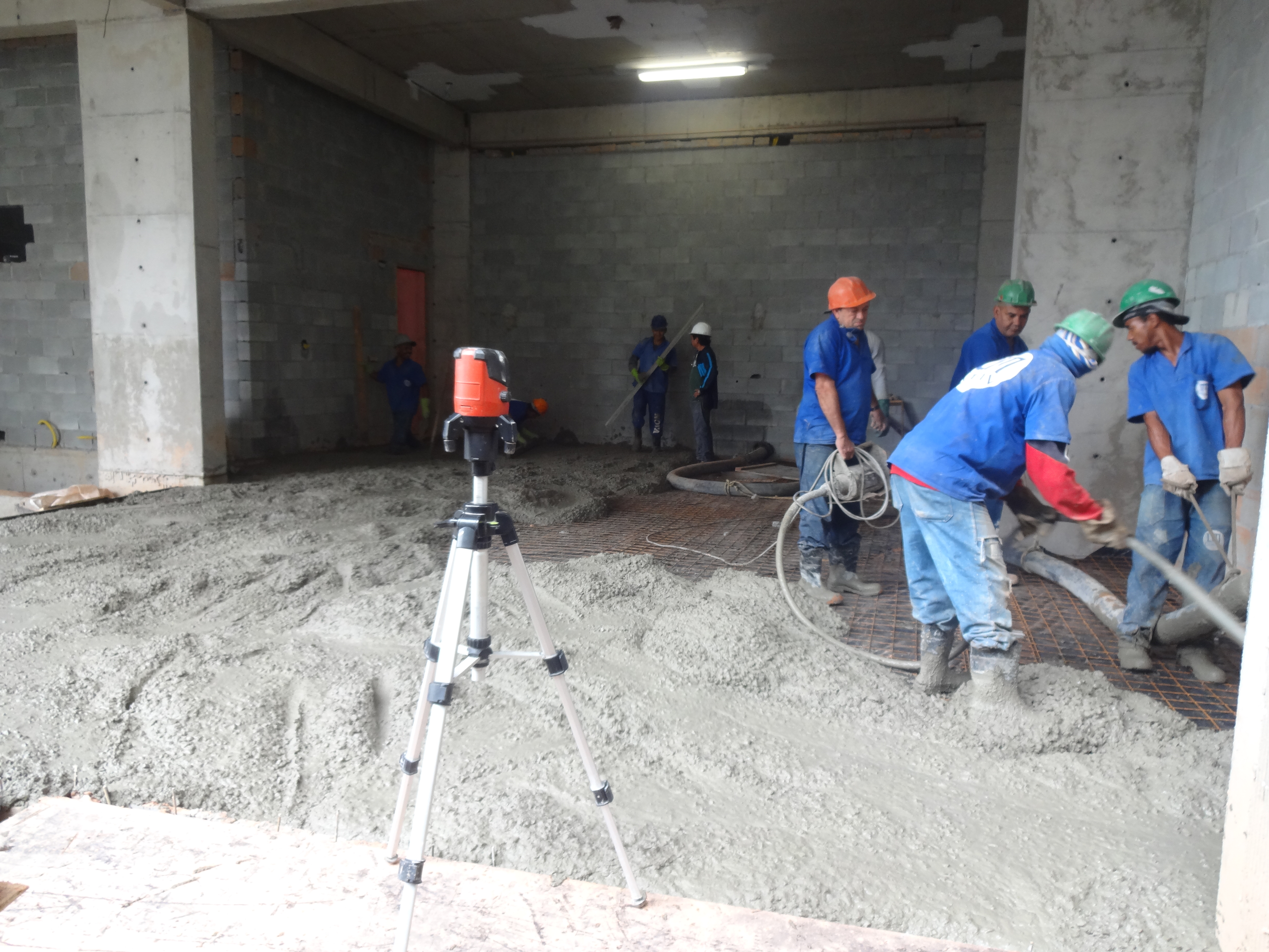 Concretagem piso 4º Subsolo
