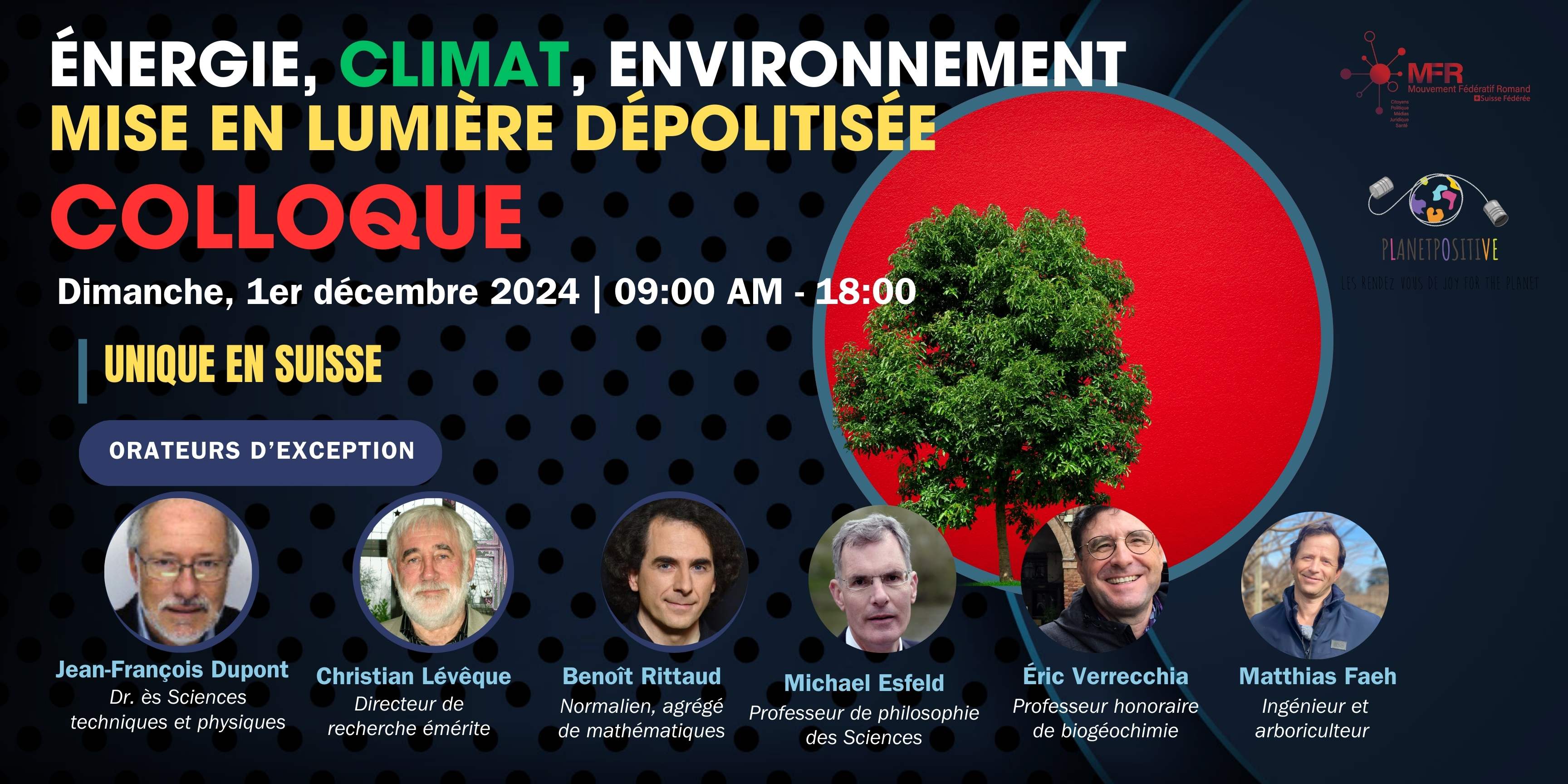 VIDÉO - 1er décembre 2024                    « Énergie, climat, environnement : mise en lumière dépolitisée »