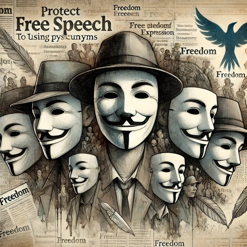 À travers les siècles : quand la liberté d'expression se protège derrière des pseudonymes