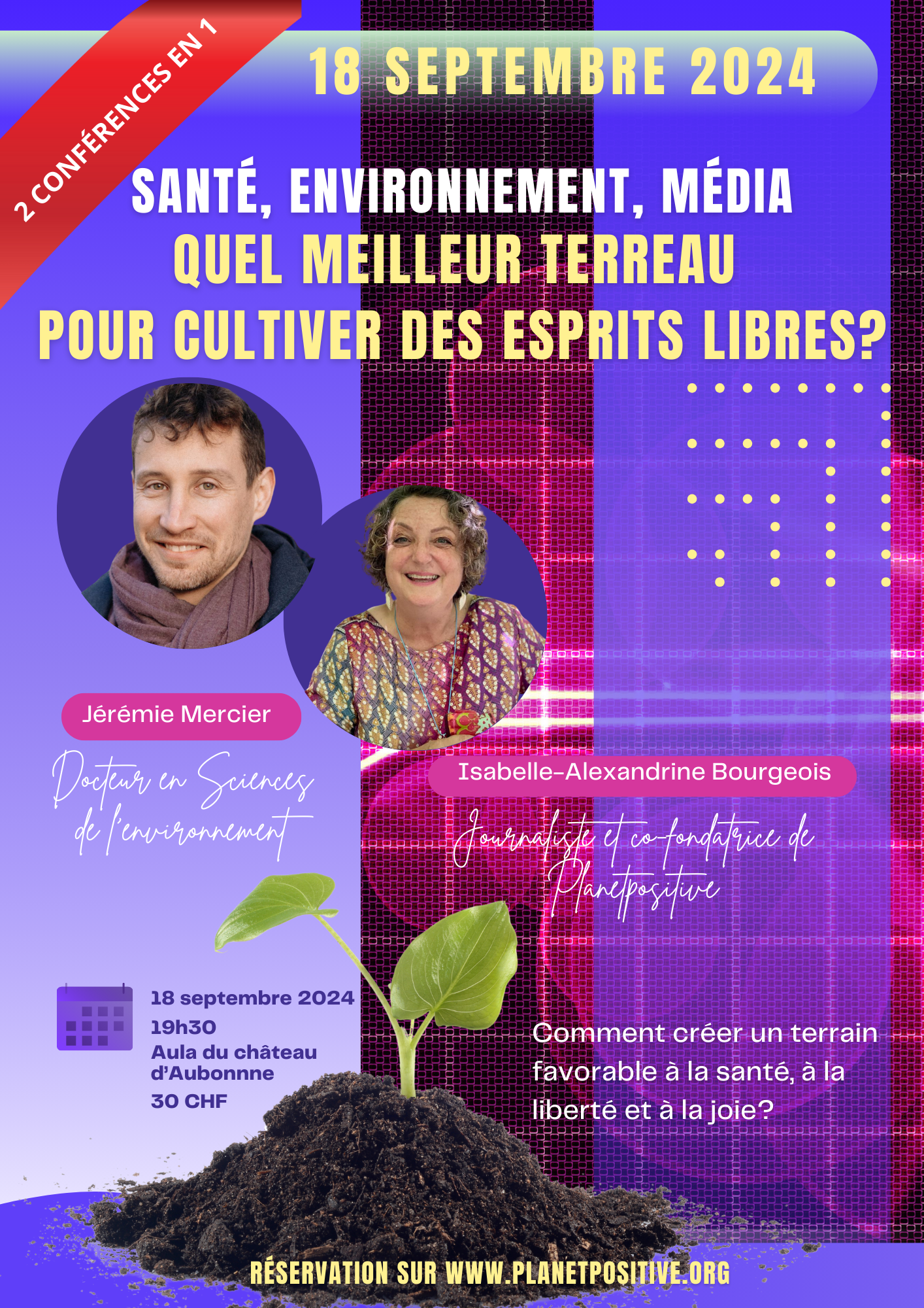 Conférence: "Santé, environnement, média: quel terreau pour cultiver des esprits libres?"
