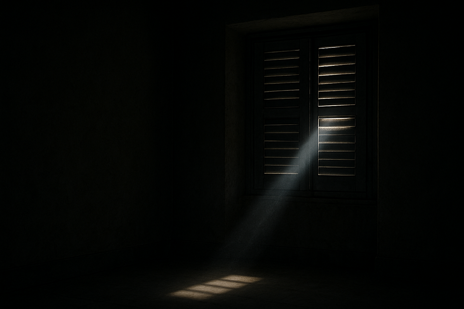 Billet d'humeur: Un rai de lumière perçant les volets clos