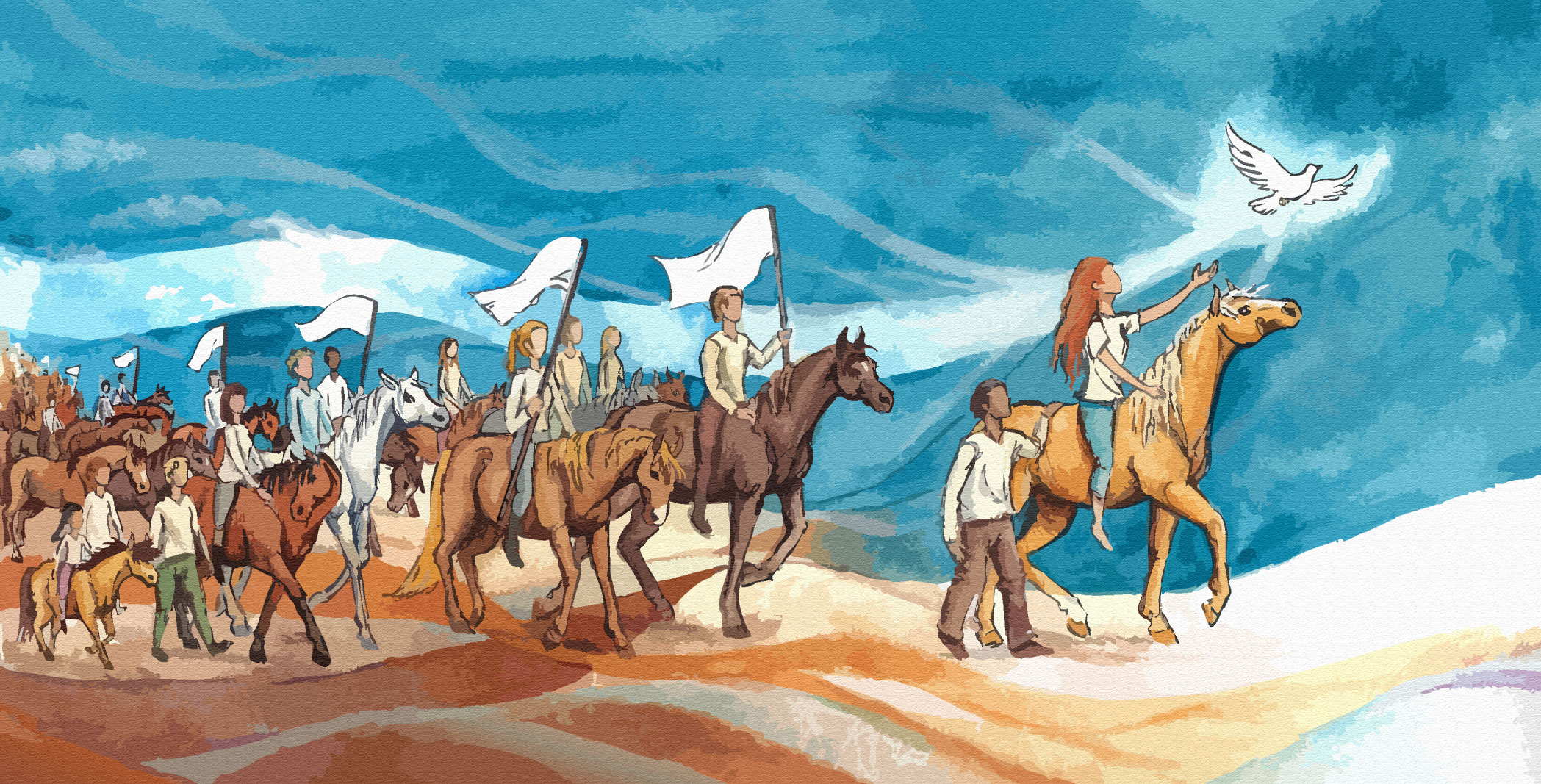 Résilience: du deuil à une marche des chevaux pour le pardon