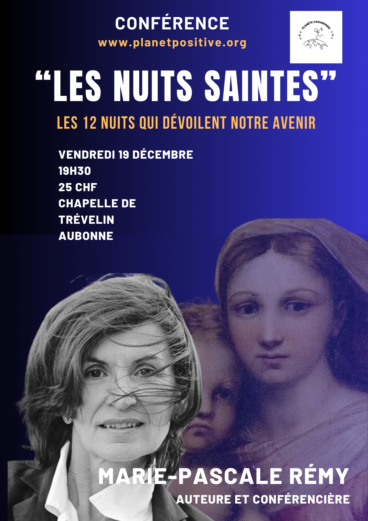 Conférence de Marie-Pascale Rémy – Les nuits saintes: comprendre les 12 nuits qui dévoilent notre avenir