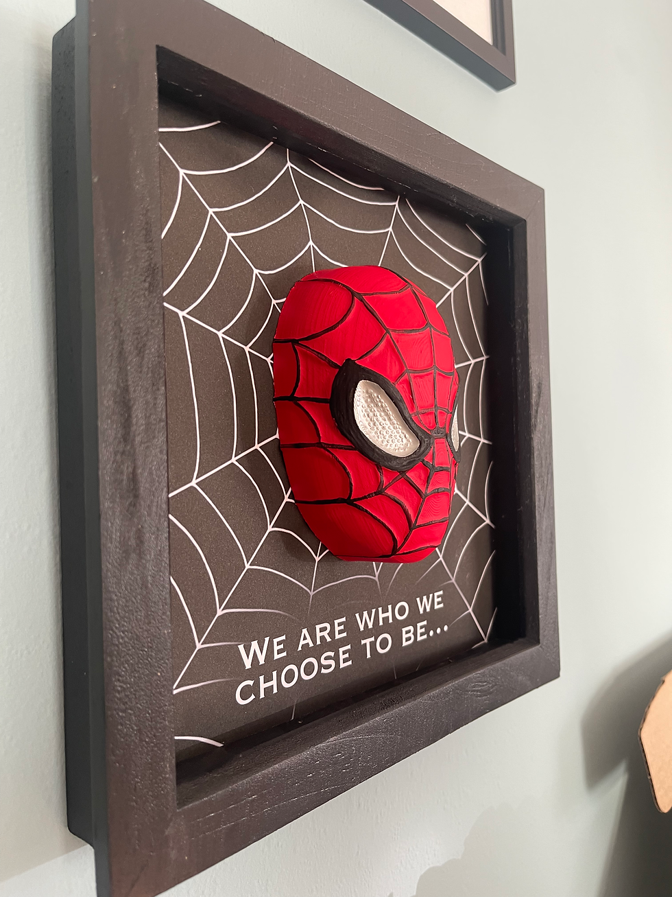 Thumbnail: Spiderman 3D framed artwork