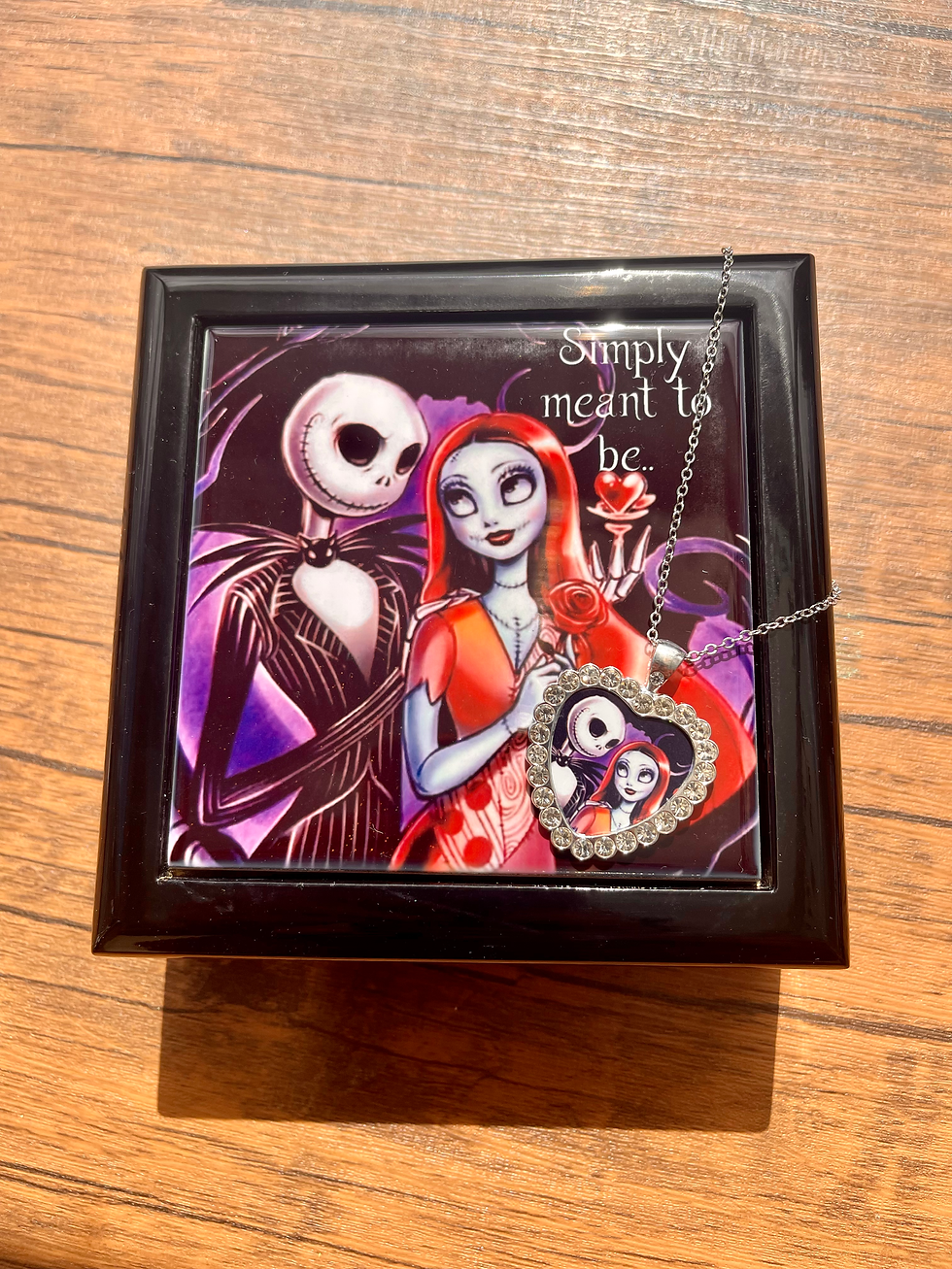 Jack and Sally Jewellery box (free necklace)