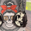 Thumbnail: Beautiful Goth Girl and Black Cat Frame Earrings!