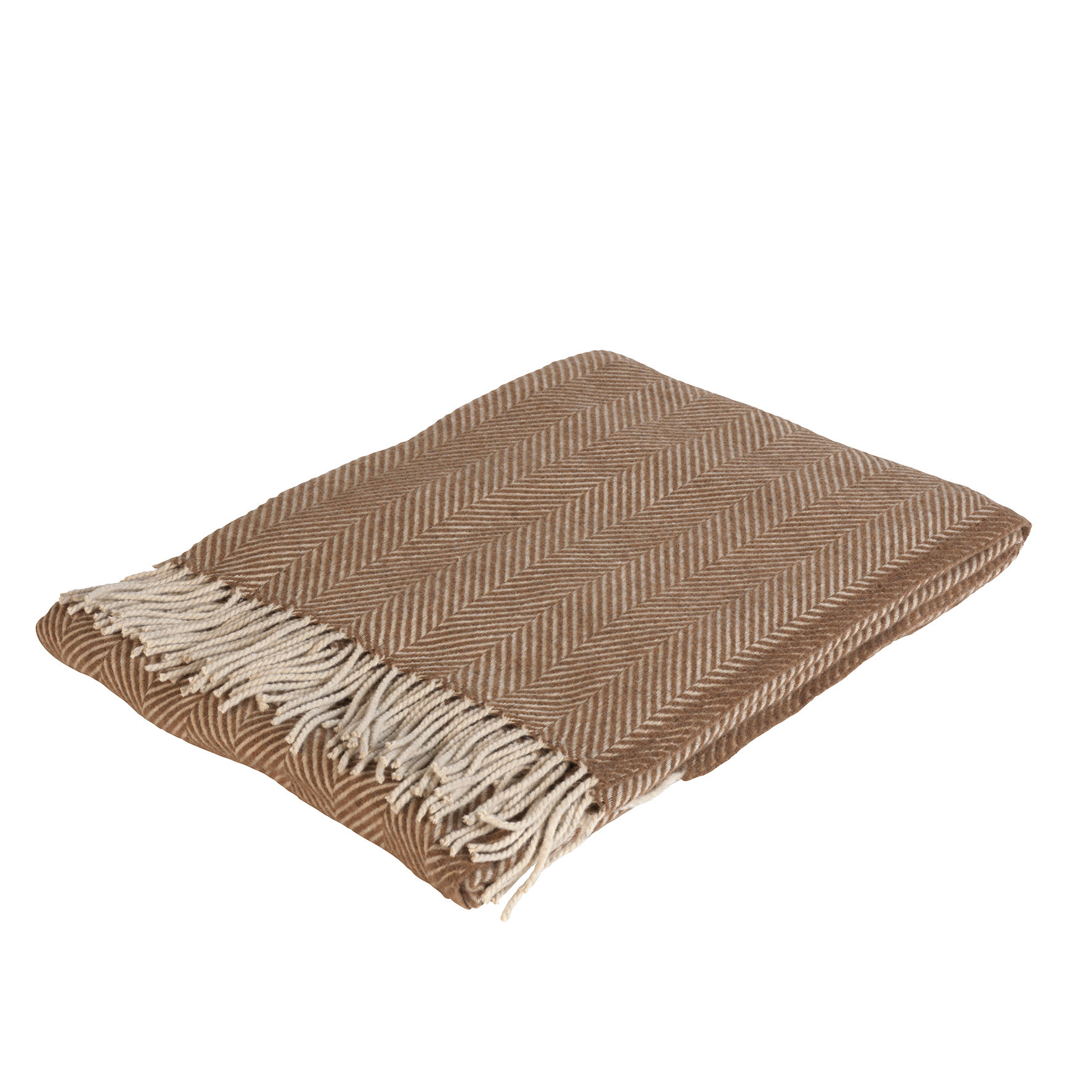 PLAID GROS CHEVRONS FRANGE Portobello