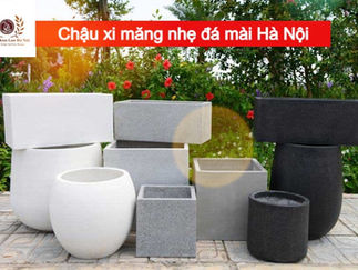 Giá chậu xi măng nhẹ đá mài Kim Lan Hà Nội