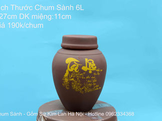 Chum sành ngâm rượu tài lộc 6 lít