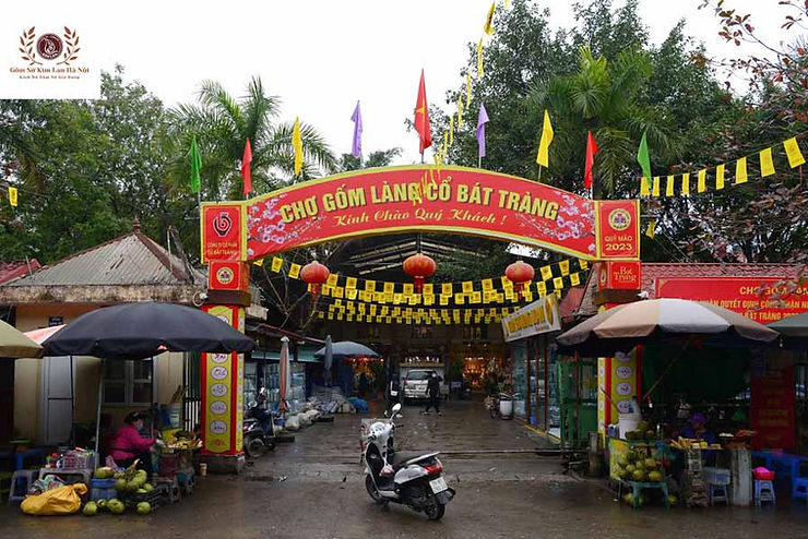 Chợ gốm sứ Bát Tràng,Gia Lâm ,Hà Nội