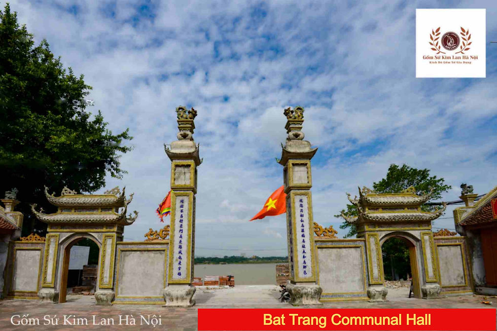 The Bat Trang Village and Bat Trang Communal Hall are vital components of Vietnam's cultural heritage, celebrated for their unique history, architecture, and culture. Located along the banks of the Red River, this place represents the quintessential culture of ancient Kinh Bắc and embodies significant cultural and historical values. Bát Tràng Temple not only venerates deities but also reflects the respect and reverence of the people for the traditional cultural heritage of the ancient Bát Tràng village. This article aims to introduce the history, architecture, festivals, and conservation efforts related to Bát Tràng Temple, as well as the ancestral lineage connected to the Bồ Bát Ninh Bình region.