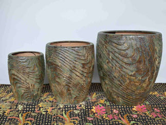 Chậu sứ men hoả biến kim lan xã Bát tràng cắm lan