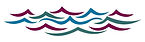 Vector-style illustration of ocean waves in motion with flowing curved lines representing water movement.