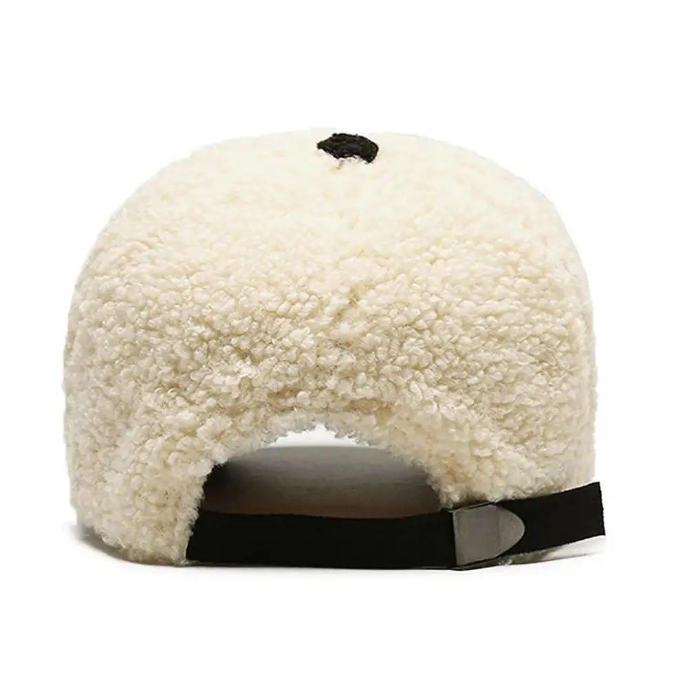 Thumbnail: FS Trendy White Brown Winter Baseball Cap