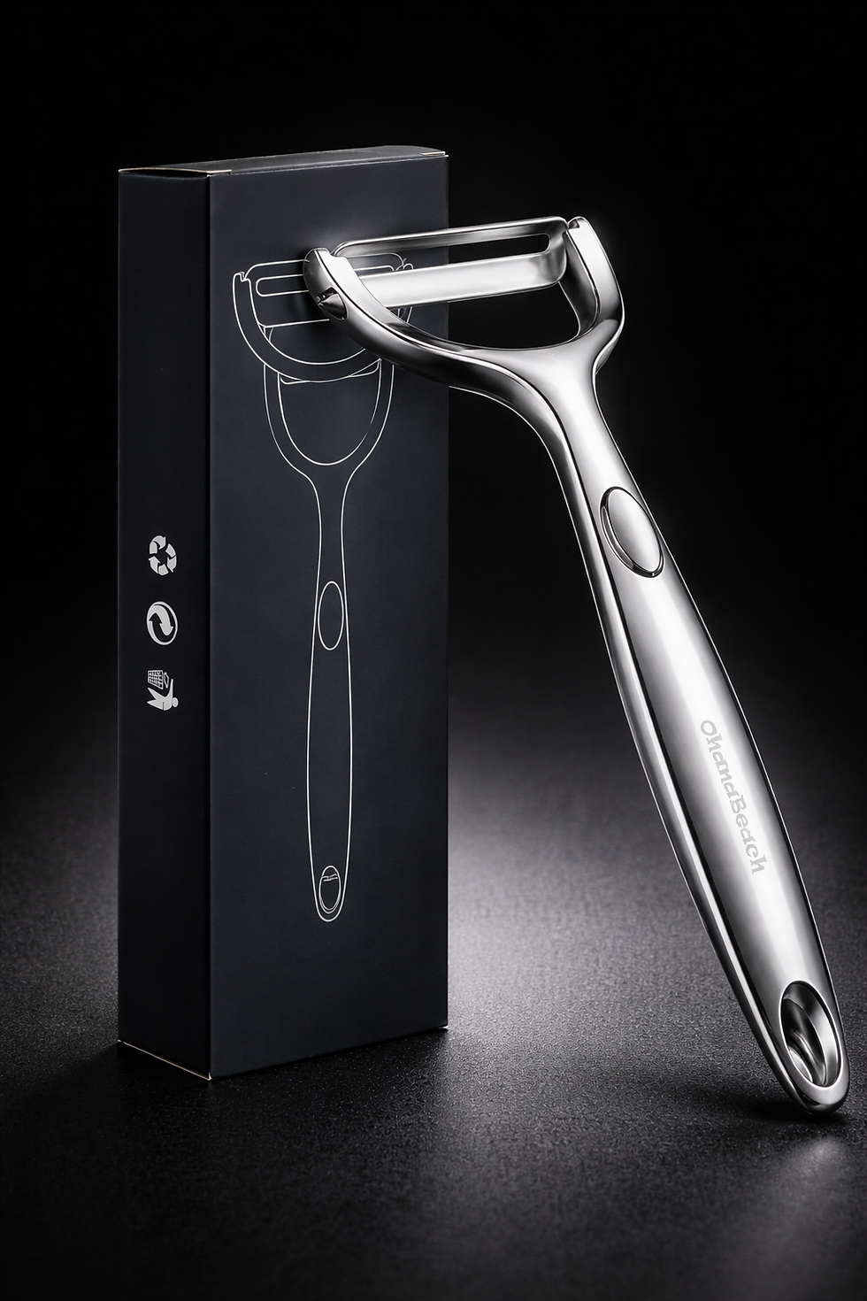 Miniature : Éplucheur de légumes en acier inoxydable