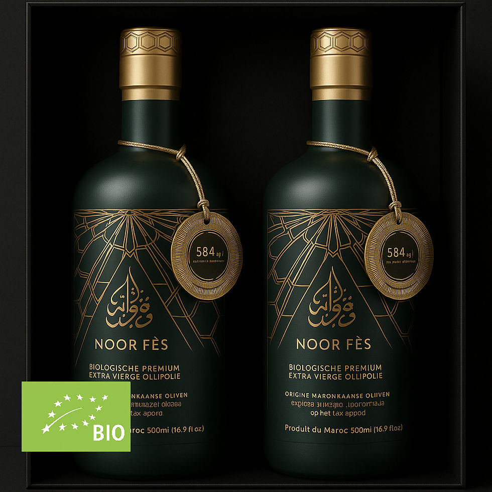 Coffret Prestige 2 Huiles d’Olive Bio – Noor Fès Maroc