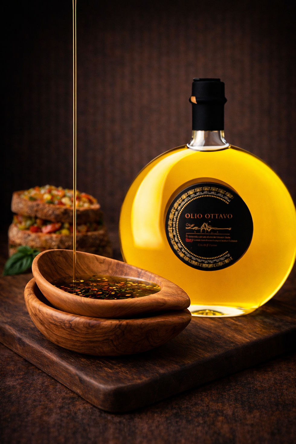 🟢Coffret France Huile d’olive OLIU OTTAVI + 2 Coupelles