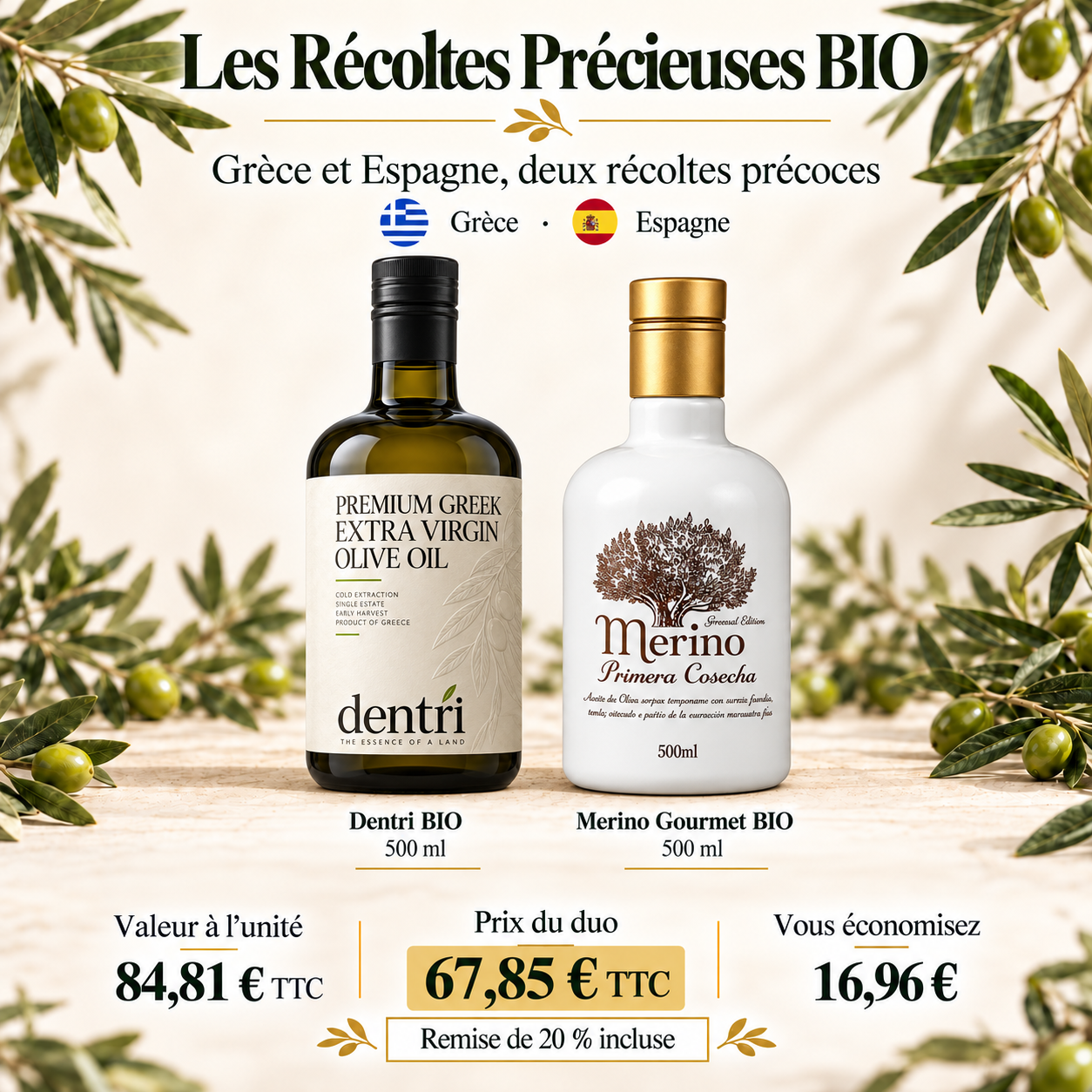 Les Récoltes Précieuses BIO — 2 × 500 ml