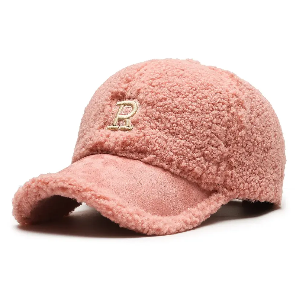 Thumbnail: FS Trendy White Brown Winter Baseball Cap