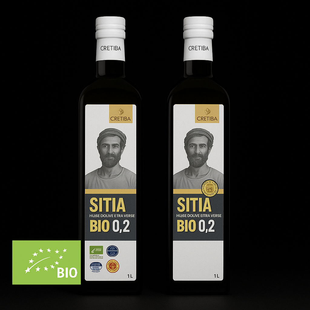 Offre Exceptionnelle : 2 Bouteilles d'Huile d'Olive Sitia 02 Bio
