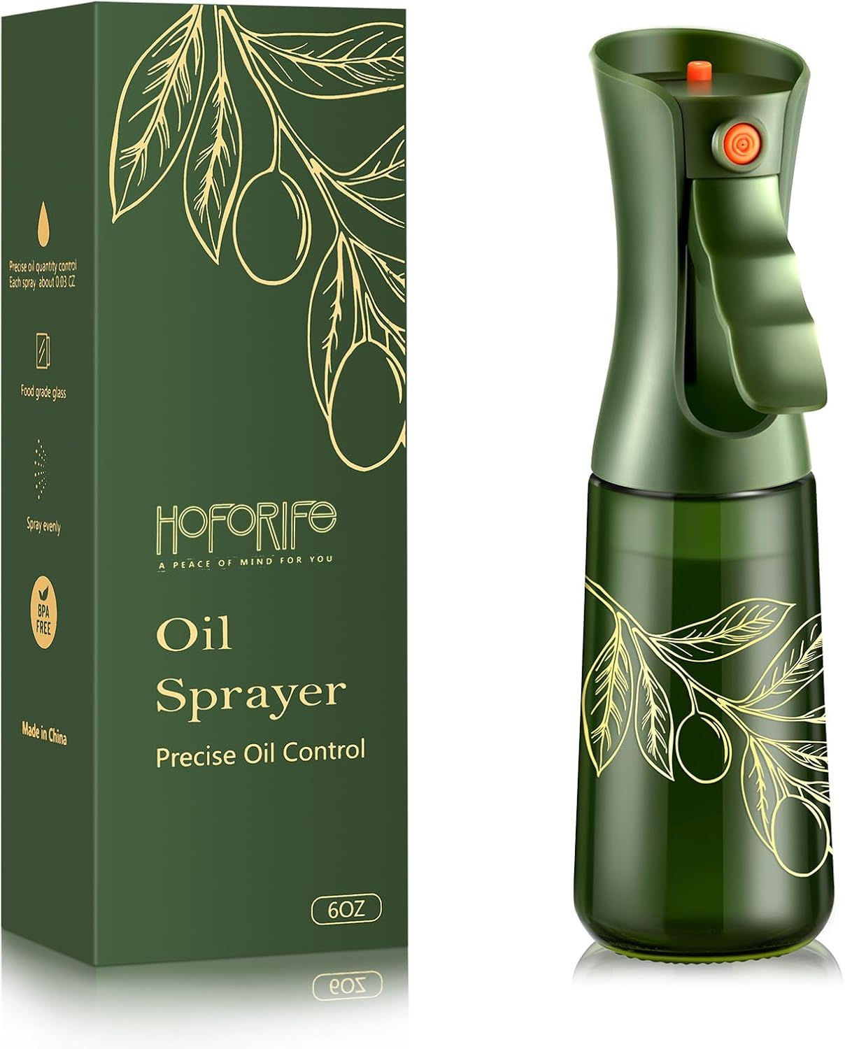 🟩 Pulvérisateur d’huile 200 ml – brume fine & protection UV