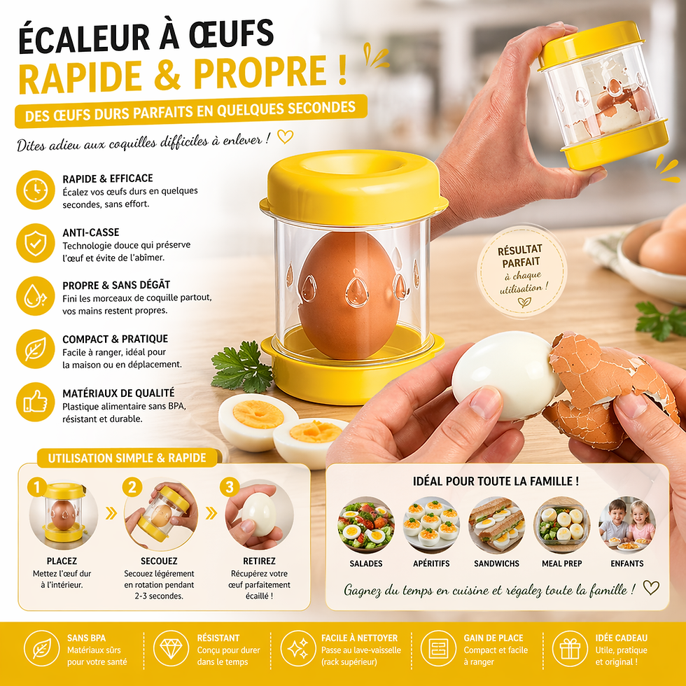 🟩Séparateur d’œuf manuel – rapide & propre