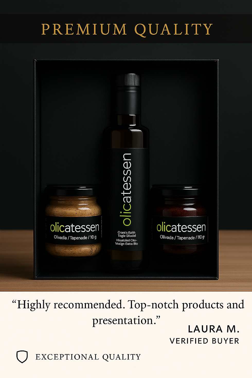 Coffret Découverte Olicatessen – Trio Gourmet (Huile & Tapenades)