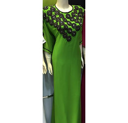 DKFT5 KAFTAN ALL SIZE FIT ALL  LIME GREEN