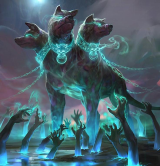 Cao De Tres Cabecas Do Submundo Da Mitologia Grega Cerbero Fofo